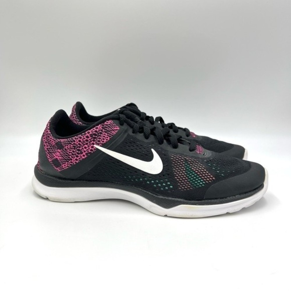 Nike Womens Size 7 In Season Tr 5‎ 830750-011 Black Pink Running Shoes Sneakers